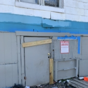 cost to own investment properties can be high or low. This photo shows a condemned property