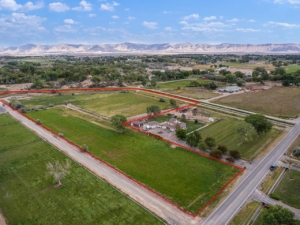 2324 I Road Grand Junction ariel view of L shaped lot