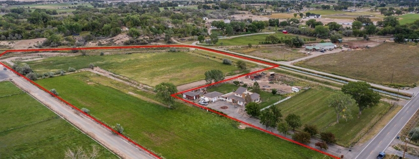 2324 I Road Grand Junction ariel view of L shaped lot