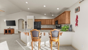 kitchen with breakfast bar